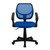 Mid-Back Blue Mesh Task Chair with Arms
