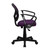 Mid-Back Purple Mesh Task Chair with Arms