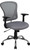 Mid-Back Gray Mesh Office Chair with Chrome Finished Base