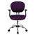 Mid-Back Purple Mesh Task Chair with Arms (MF-H-2376-F-PUR-ARMS-GG)