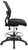 Deluxe Dark Back Drafting Chair with Black Mesh Seat and Dual Function