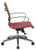 Mid Back Red Eco Leather Chair