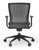 Oroblanco Mid Back Black Task Chair with Casters