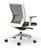 Oroblanco Mid Back White Task Chair with Casters