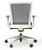 Oroblanco Mid Back White Task Chair with Casters