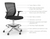 Oroblanco White Hi-Task Chair with Casters