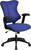 High Back Designer Blue Mesh Executive Swivel Chair with Adjustable Arms
