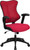High Back Designer Burgundy Mesh Executive Swivel Chair with Adjustable Arms