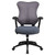 High Back Designer Gray Mesh Executive Swivel Chair with Adjustable Arms