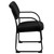 Black Fabric Executive Side Reception Chair with Sled Base