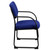 Navy Fabric Executive Side Reception Chair with Sled Base