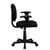 Mid-Back Black Fabric Swivel Task Chair with Adjustable Arms