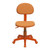 Orange Fabric Swivel Task Chair