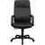 High Back Black Leather Executive Swivel Chair with Memory Foam Padding with Arms