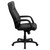 High Back Black Leather Executive Swivel Chair with Memory Foam Padding with Arms