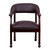 Burgundy Top Grain Leather Conference Chair with Casters