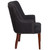 Sculpted Comfort Series Black Fabric Side Reception Chair