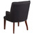 Sculpted Comfort Series Black Fabric Side Reception Chair