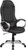 High Back Black Vinyl Executive Swivel Chair with Arms