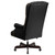 High Back Traditional Tufted Black Leather Executive Swivel Chair with Arms [DXCIi360iBK]