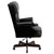 High Back Traditional Tufted Black Leather Executive Swivel Chair with Arms [DXCIiJ600iBK]