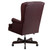 High Back Traditional Tufted Burgundy Leather Executive Swivel Chair with Arms [DXCIiJ600iBY]