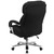 24/7 Intensive Use Big & Tall 500 lb. Rated Black Fabric Executive Swivel Chair with Loop Arms