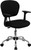 Mid-Back Black Mesh Swivel Task Chair with Chrome Base and Arms [DXHi2376iFiBKiARMS]