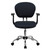 Mid-Back Gray Mesh Swivel Task Chair with Chrome Base and Arms