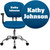 Personalized Mid-Back Turquoise Mesh Swivel Task Chair with Chrome Base and Arms