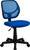Mid-Back Blue Mesh Swivel Task Chair