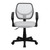 Mid-Back White Mesh Swivel Task Chair with Arms