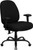 Series Big & Tall 400 lb. Rated Black Fabric Executive Swivel Chair with Adjustable Arms [DXWLi715MGiBKiA]