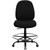Big & Tall 400 lb. Rated Black Fabric Drafting Chair