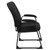 Big & Tall 400 lb. Rated Black Fabric Executive Side Chair with Sled Base