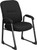 Big & Tall 400 lb. Rated Black Fabric Executive Side Chair with Sled Base