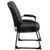 Big & Tall 400 lb. Rated Black Leather Executive Side Chair with Sled Base
