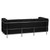 Regal Series Contemporary Black Leather Sofa with Encasing Frame [DXZBiREGALi810i3iSOFAiBK]