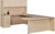 AM-Series Bullet Front Executive U-Shape Desk with 4-Door Hutch