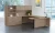NAP-Series Bullet Front U-Shape Executive Desk with Hutch (Customize)