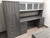 AM-Series 71" Executive Desk with Credenza and Glass Door Hutch (Customize)