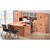 OSL-Series U-Shape Executive Desk with Glass Door Hutch and Storage - Typical NXOS19G