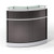 Cosmo Collection Curved Glass Top Reception Desk - 31.5"W x 31.5"D- NXRCN3131C