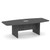 OSL-Series 6' Boat Shaped Conference Table with Slab Base & Wire Grommets