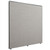 OSL-Series  60"W X 66"H Upholstered Panel in Designer Pewter Fabric with a Charcoal Frame.