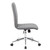CLOSEOUT - Gray Mid Back Armless, Ribbed Back Task Office Chair w/ Chrome Base