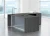 NAP-Series 71" x 78" L-Shape Executive Desk with Glass Modesty Panel and 3-Drawer Pedestal