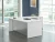 NAP-Series 71" x 78" L-Shape Executive Desk with Glass Modesty Panel and 3-Drawer Pedestal