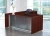 NAP-Series 71" x 78" L-Shape Executive Desk with Glass Modesty Panel and 3-Drawer Pedestal