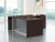 NAP-Series 71" x 78" L-Shape Executive Desk with Glass Modesty Panel and 3-Drawer Pedestal